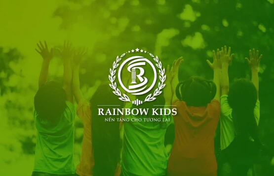 thiết kế logo RAINBOW KIDS - Giáo dục