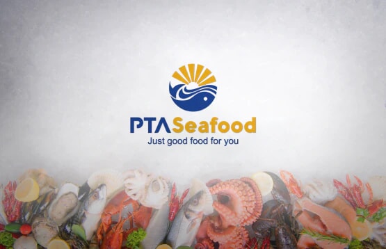 thiết kế logo PTASeafood - Thực phẩm hải sản
