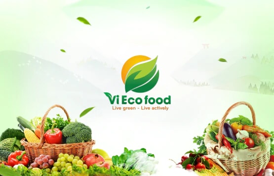 thiết kế logo VIECO FOOD - Thực phẩm sấy khô