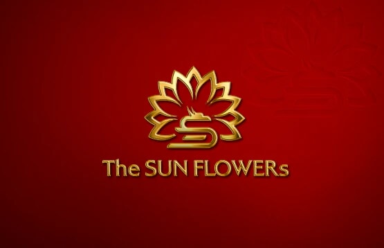 thiết kế logo THE SUN FLOWERS - Bất động sản